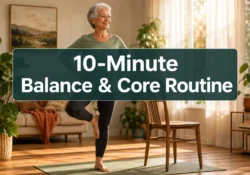 10-Minute Daily Balance and Core Routine for Fall Prevention at Home (No Equipment)