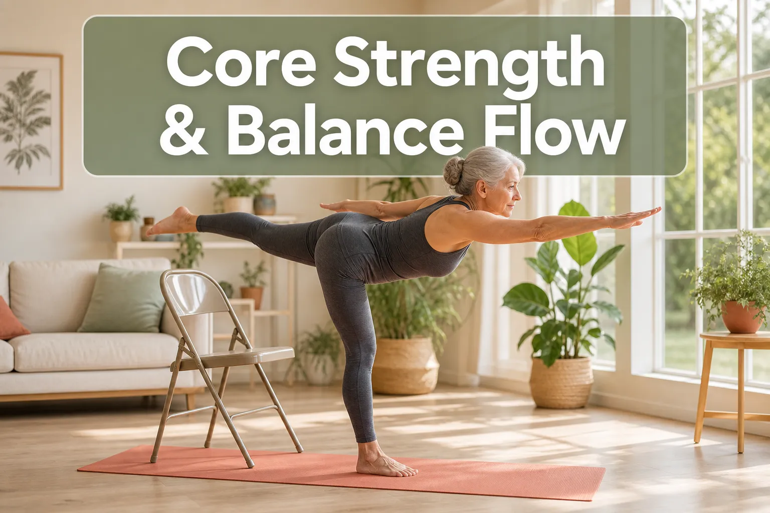 Core Strength and Balance Flow Sessions at Home to Boost Mobility and Prevent Falls