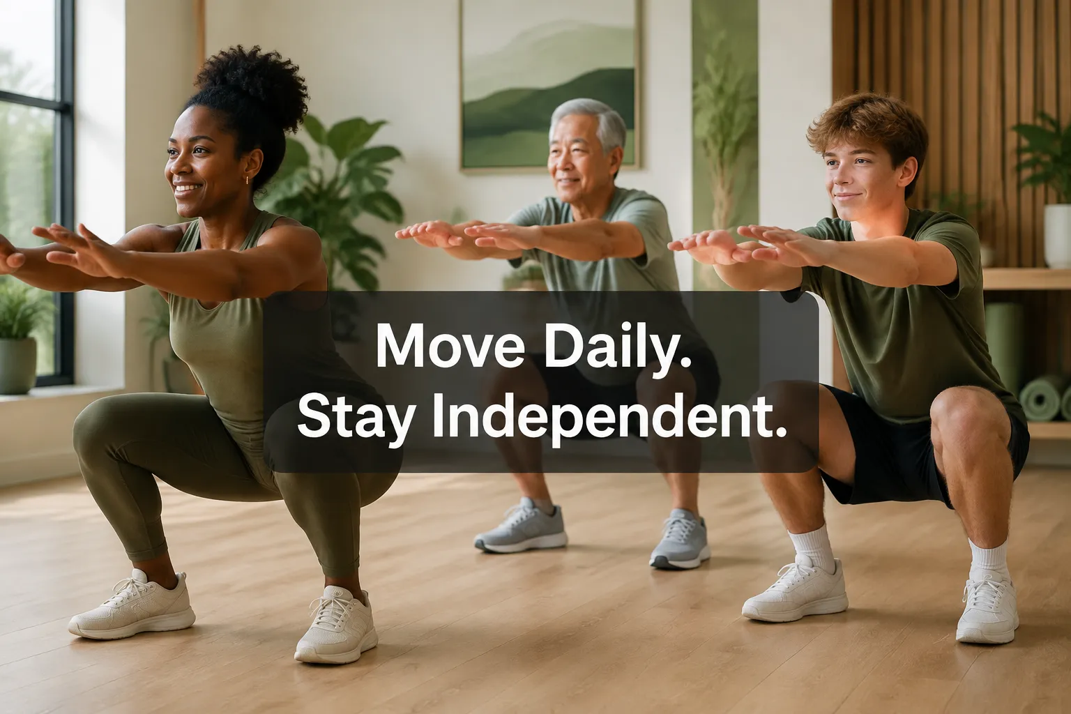 Daily mobility routines for injury prevention and long-term independence