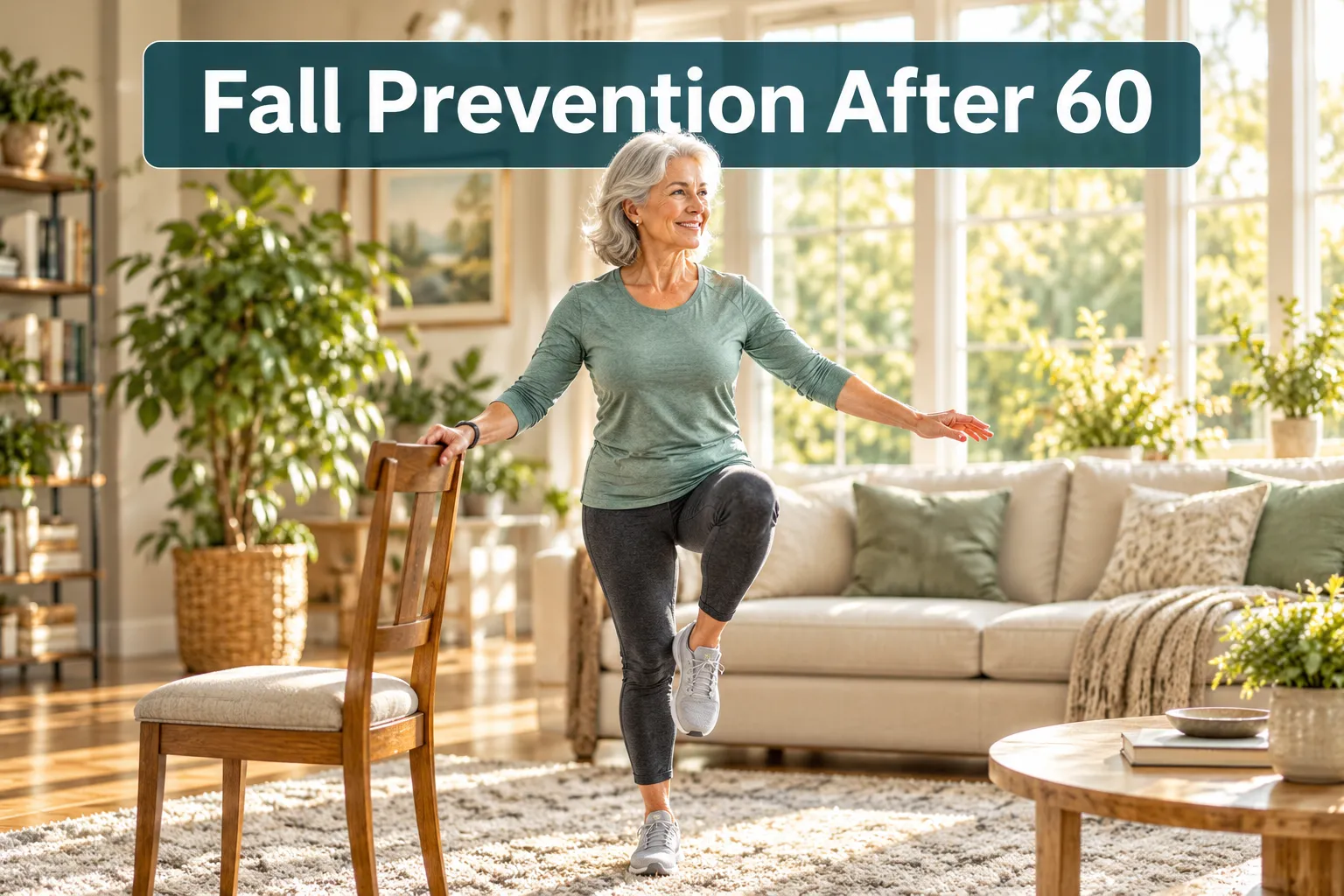 Fall Prevention Exercises After 60: Evidence-Based Home Workouts for Balance and Stability