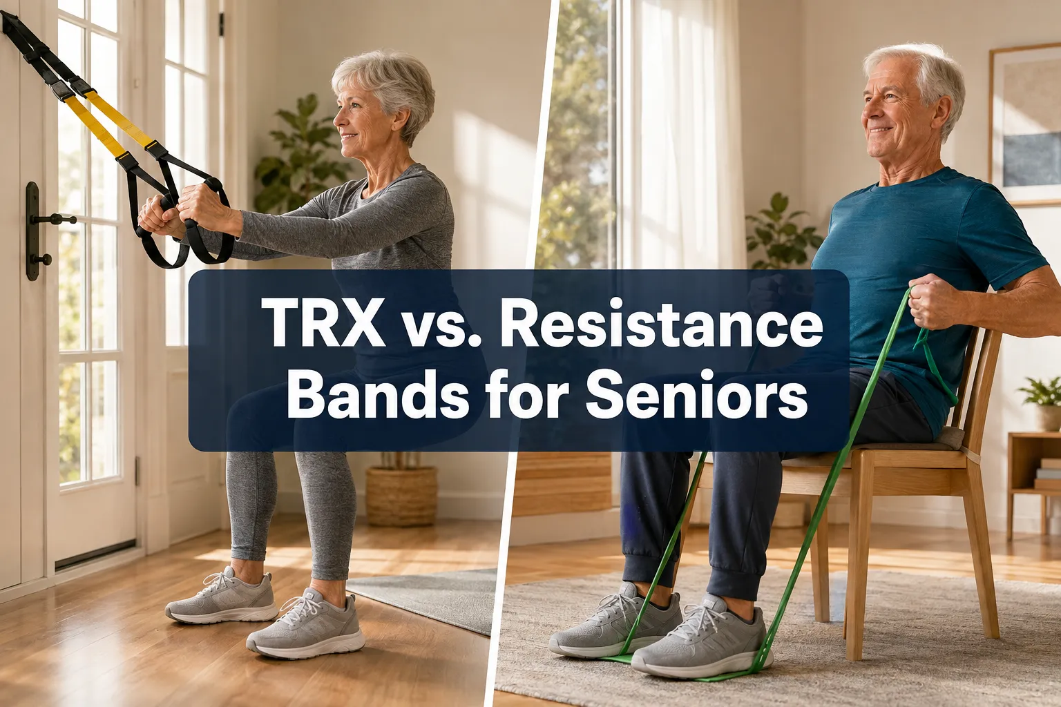 TRX vs. Resistance Bands for Seniors: Which Is Better for Joint-Friendly Home Strength Training?