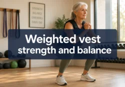 Weighted vest strength and balance routines for adults 60+