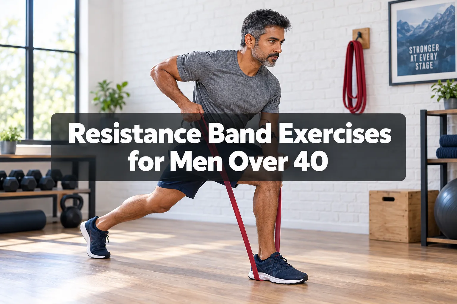 Resistance Band Exercises for Men Over 40: A Progressive Muscle-Building Plan Without Heavy Weights